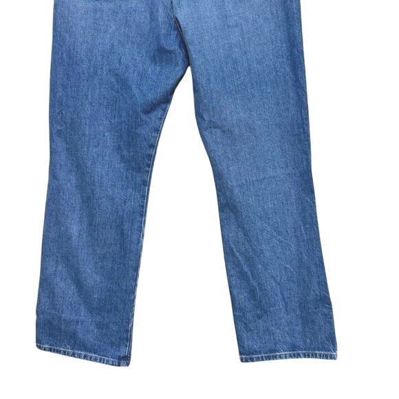 FRAME Women’s High Rise Straight Leg Denim Jeans Size 33 Luna Blue - Picture 6 of 8